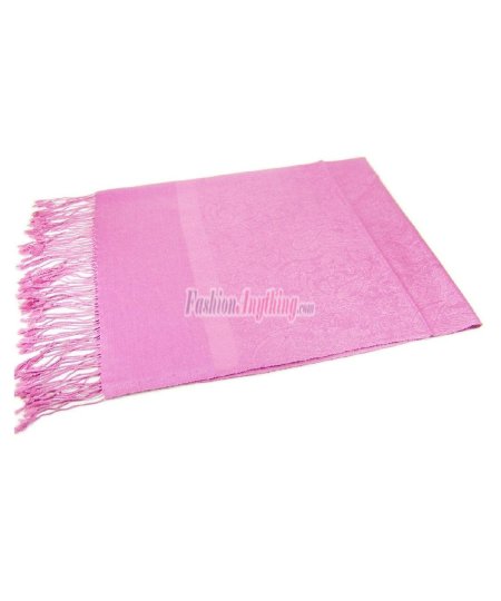 (image for) Paisley Jacquard Pashmina Pale Magenta