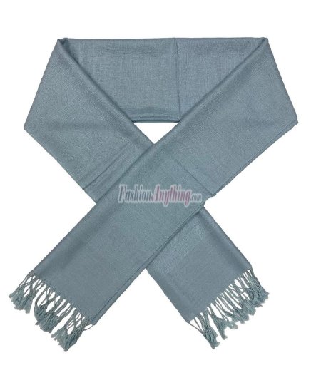 (image for) Paisley Jacquard Pashmina Powder Blue