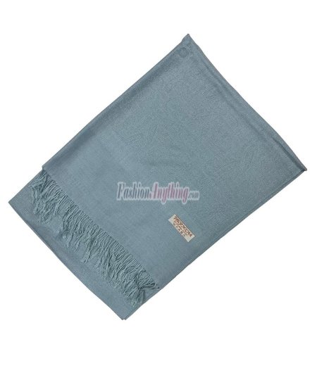 (image for) Paisley Jacquard Pashmina Powder Blue