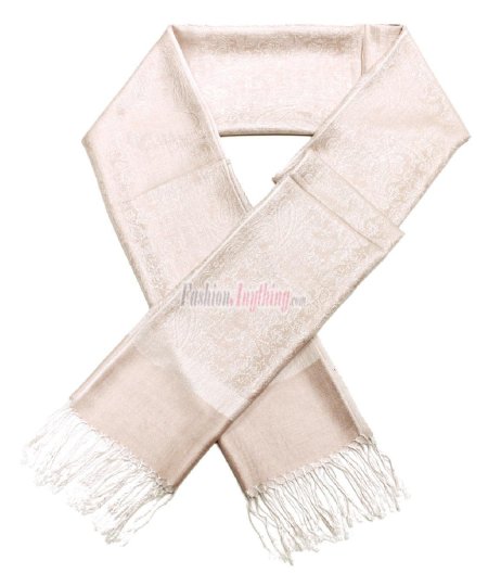 (image for) Paisley Jacquard Pashmina Baby Pink