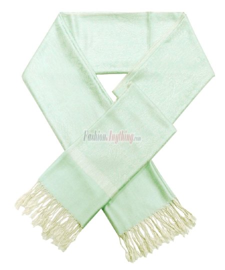 (image for) Paisley Jacquard Pashmina Aqua