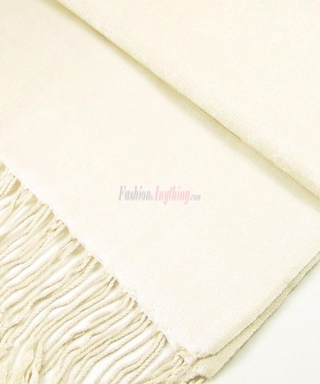 (image for) Paisley Jacquard Pashmina Cream