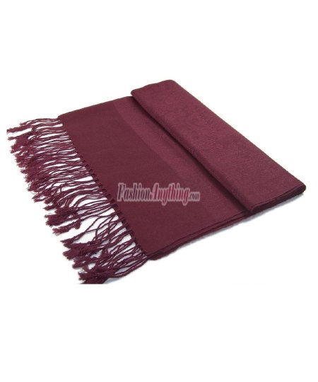 (image for) Paisley Jacquard Pashmina Dark Burgundy