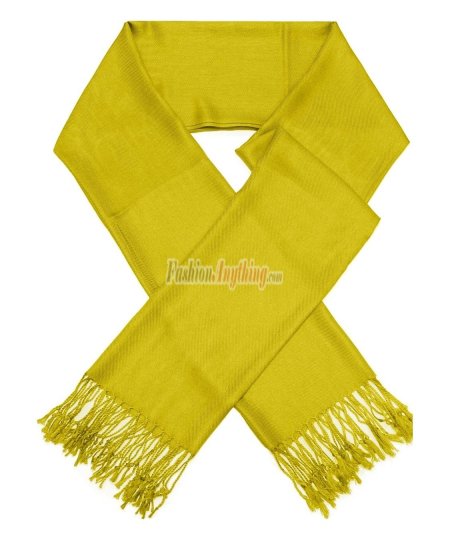 (image for) Silky Soft Solid Pashmina Scarf Mustard