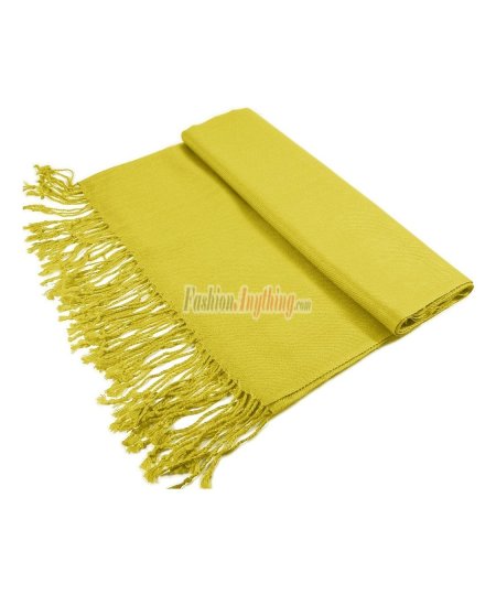 (image for) Silky Soft Solid Pashmina Scarf Mustard