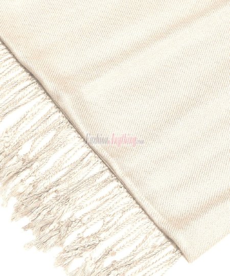 (image for) Silky Soft Solid Pashmina Scarf Pearl Pink