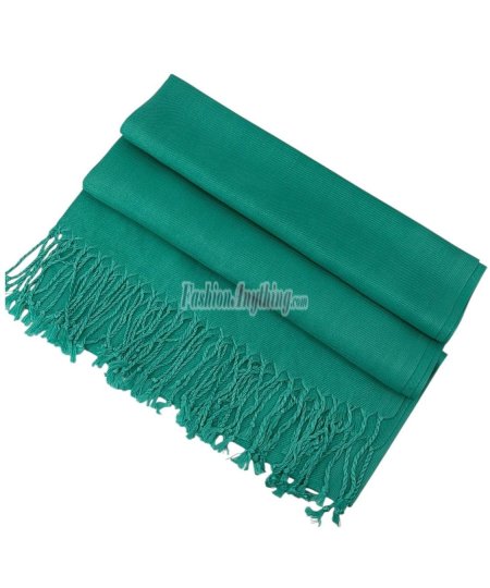 (image for) Light Teal Solid Pashmina