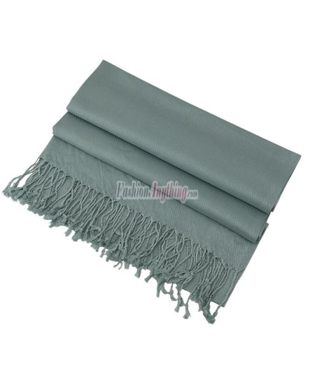 (image for) Silky Soft Solid Pashmina Scarf Powder Blue