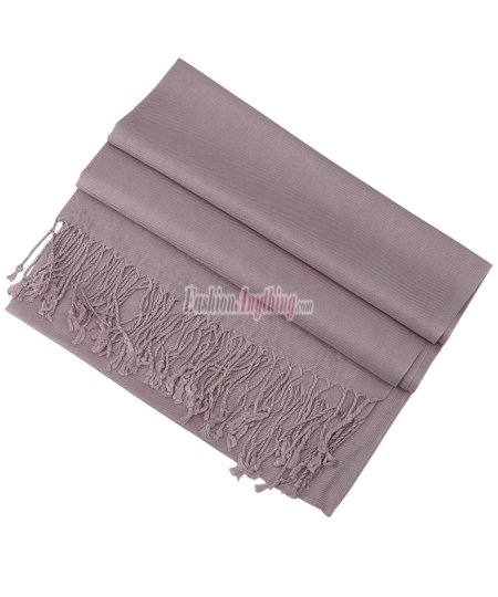 (image for) Silky Soft Solid Pashmina Scarf Thistle