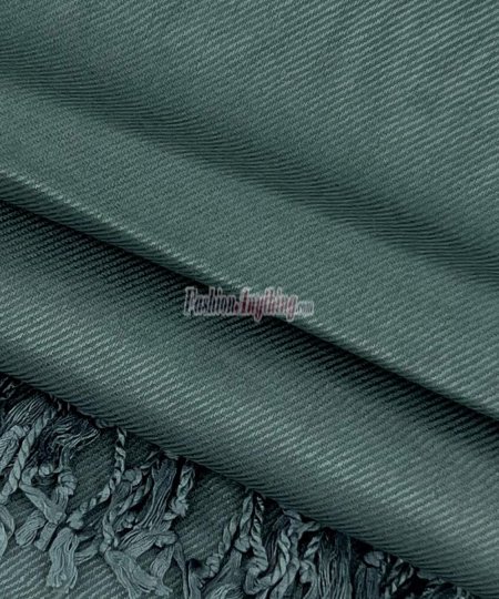 (image for) Silky Soft Solid Pashmina Scarf Cushing Green