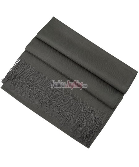 (image for) Charcoal Pashmina Scarf New
