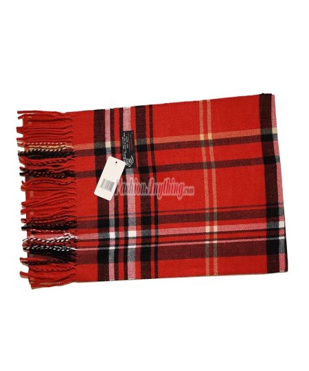 (image for) Cashmere Feel Classic Scarf 18-4 Red/Black