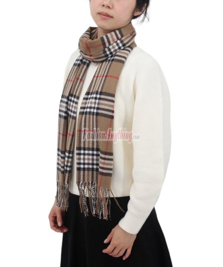 (image for) Cashmere Feel Classic Scarf Dark Beige