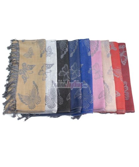 (image for) Butterfly Pashmina 1 DZ, Asst. Color