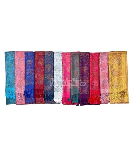 (image for) Paisley Pashmina NY23162 1 DZ, Asst. Color