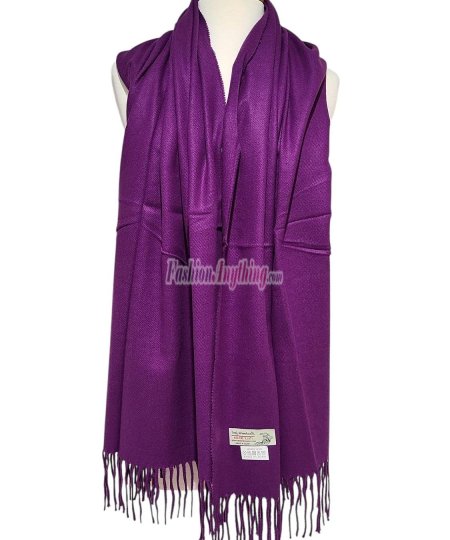 (image for) Winter Cashmere Feel Wrap Grape