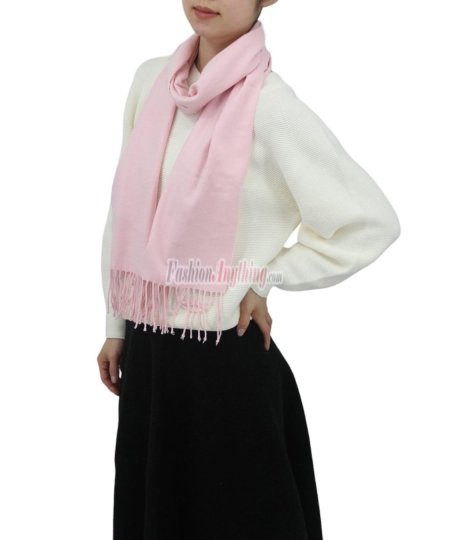 (image for) Cashmere Feel Solid Scarf Light Pink