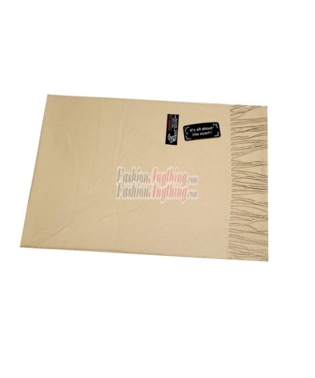 (image for) Solid Cashmere Feel Scarf Beige