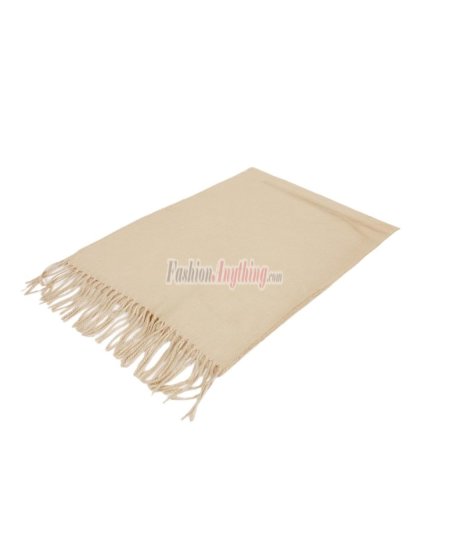 (image for) Cashmere Feel Solid Scarf Mesa Beige