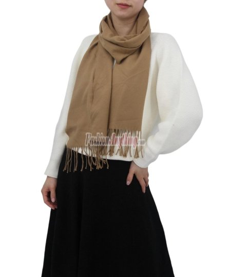 (image for) Solid Cashmere Feel Scarf Camel
