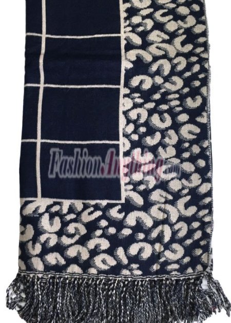 (image for) Oversized Blanket Wrap Navy