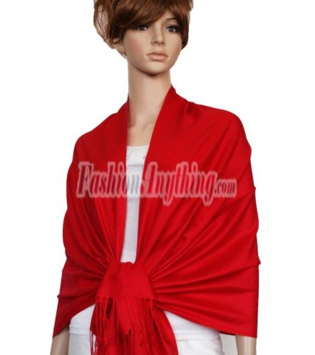 (image for) Red Pashmina Scarf