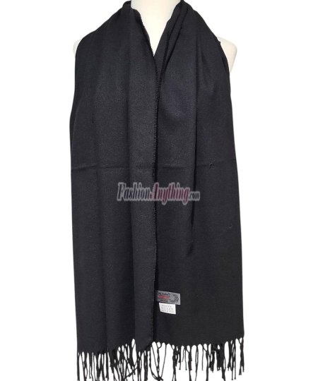 (image for) Winter Cashmere Feel Wrap Black