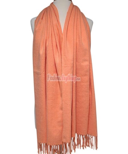 (image for) Winter Cashmere Feel Wrap Orange