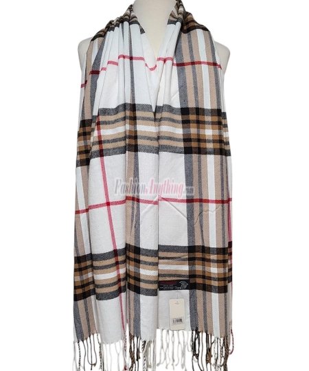 (image for) Winter Cashmere Feel Wrap White