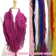 (image for) Fringe Knit Infinity Scarf 1 DZ, Asst. Color