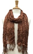 (image for) Bronze Crinkle Thin Scarf