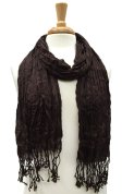 (image for) Coffee Crinkle Thin Scarf