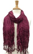 (image for) Berry Crinkle Thin Scarf