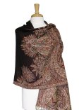 (image for) Phoenix Tail Thicker Label Pashmina Black/Red