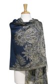 (image for) Phoenix Tail Thicker Label Pashmina Navy