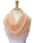 (image for) Infinity Lace Scarf Peach