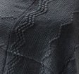 (image for) Wavy Solid Knit Poncho Dark Grey