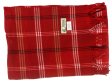 (image for) Woven Cashmere Feel Plaid Scarf Z08 Red