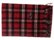 (image for) Woven Cashmere Feel Plaid Scarf Z10 Burgundy