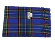 (image for) Woven Cashmere Feel Plaid Scarf Z17 Royal Blue / Green