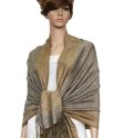 (image for) Border Patterned Pashmina label Pale Goldenrod