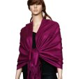 (image for) Paisley Jacquard Pashmina Dark Cerise