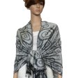 (image for) Multi Circle Soft Pashmina Black / Grey