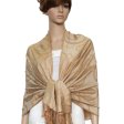 (image for) Multi-Circle Soft Pashmina Tan w/ Beige