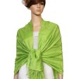 (image for) Multi Circle Soft Pashmina Apple Green