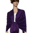 (image for) Multi Circle Soft Pashmina Deep Purple