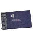 (image for) Cashmere Feel Design Scarf Navy