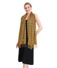 (image for) Leopard Pashmina Pattern Scarf Brown