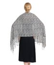 (image for) Leopard Print Pashmina Shawl White/Black/Brown