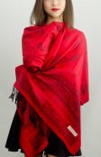 (image for) Simple Pasiley Pashmina Red